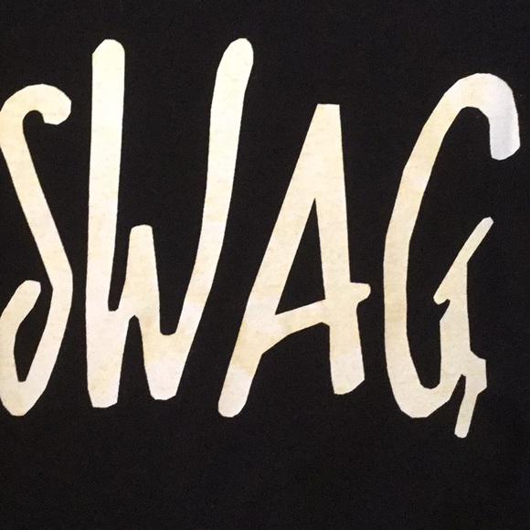 Kids Black “SWAG" Tee Shirt - Picture 8 of 8